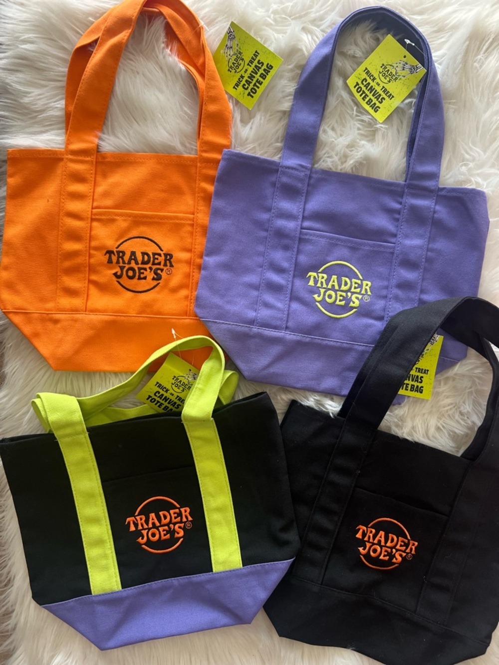 Trader Joe’s fall, Halloween tote bags set of 4 NEW